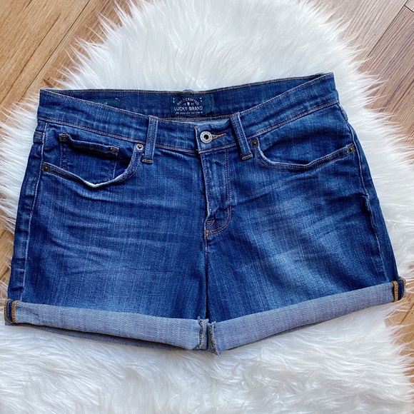 Lucky Brand Pants - Lucky Brand The Roll Up Stretch Denim Shorts 27